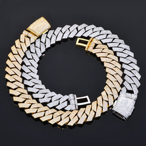 Chaîne cubaine tendance de 25 mm avec 6 rangs de zircons, style urbain, collier hip-hop personnalisé pour homme, cadeau de fête - Product Image 4
