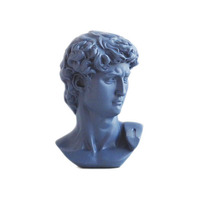 Sculpture de portrait en résine, artisanat, décoration d'intérieur, buste de David de Michel-Ange, figurine