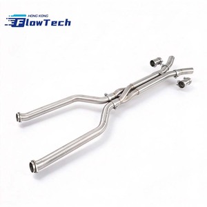 Tuyau intermédiaire FlowTech en acier inoxydable T304 de haute qualité avec Z-Pipe pour BMW M5 G90 4.4T – Fixation directe par boulons - Product Image 4