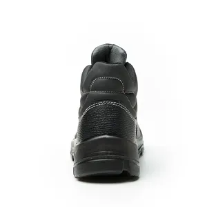 Roadmate Veiligheidsschoenen Stalen Neus Zwart Lederen Laarzen China Rubber Schoenen Voor Mannen