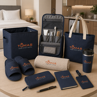 Coffret Cadeau de Fidélité pour Clients d'Entreprise avec Mug de Voyage, Carnet, Support Téléphone, Étiquette à Bagages, Bouteille d'Eau, Porte-Passeport et Carte de Remerciement