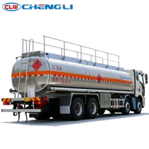 Camion-citerne à carburant en alliage d'aluminium FAW 26CBM avec transfert de diesel, d'essence, de pétrole et d'huile, camion-citerne certifié ASME - Product Image 5