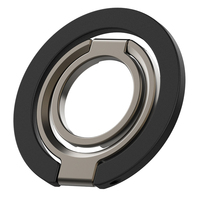 JILIAN Penyangga Ponsel Magnetik dengan Cincin Putar 360 °   Pegangan Ponsel Lipat Berputar dari Paduan Aluminium Berbentuk Z, Penyangga Ponsel yang Dapat Disesuaikan
