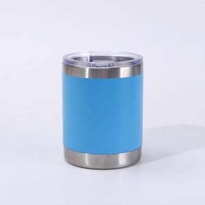 Short Cylinder Mini 10oz Stainless Steel Driving Tumbler Multi Matte Color Food Safe Daily Drinking <b>Mug</b> - Product Image 3