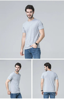 T-shirts à manches courtes en coton 100% de qualité supérieure, imprimés DTF sur mesure, décontractés, doux et confortables, coupe classique