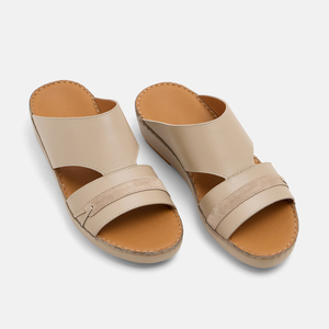 Sandalias Árabes Personalizadas para Hombre, de Cuero Italiano de Primera Calidad, Pantuflas Cómodas, Fábrica de Calzado Árabe, Lujo de Oriente Medio - Product Image 2