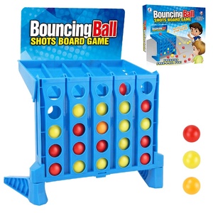 Balle rebondissante Tirs Jeu de société Jeu quatre dans une rangée Balle sautante connecter jeu de balle pour les enfants et l'activité familiale - Product Image 1