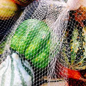 Reusable Organic Cotton Mesh Produce Bags, Washable Drawstring Bags for Grocery Shopping, Fruits and Vegetables - Product Image 6