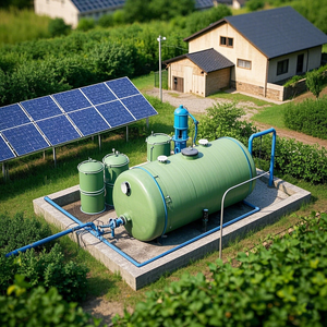 Prix usine FRP Réservoir horizontal GRP Réservoir de stockage Durable 500m3 Frp Réservoir de stockage d'eau Prix - Product Image 6