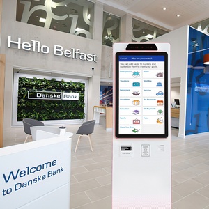 Pantalla Táctil Curva de 23.6/32'' R1500/1800 Más Vendida, Soporte para Pantalla con Código QR, Lector de Tarjetas NFC/RFID, Quiosco de Autoservicio para Bancos - Product Image 1