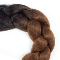 Cheveux à tresser synthétiques 24 pouces, résistants à la chaleur, 100g, pour tresses africaines style Dirty Braid et grandes queues de cheval colorées, application facile sans colle