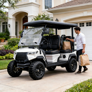 BETETEK Carro de Golf Todoterreno Mejorado de 4 Plazas con Chasis Elevado Eléctrico para Terrenos Difíciles, para Golf en Montaña y Carreteras No Públicas - Product Image 3