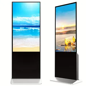 43 inch all in one touch screen kiosk information interactive kiosk for commercial advertising hotel office Government agency