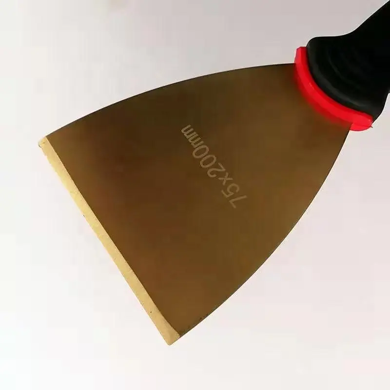 4inch ,200mm, non sparking copper alloy hand scraper spatulas cutting or cleaning tools