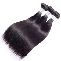 Ekstensi Rambut Non Shedding 10 - 40 Inch, Bundel Rambut Asli India Virgin Tanpa Proses, Kutikula Tersusun Rapi, Grosir