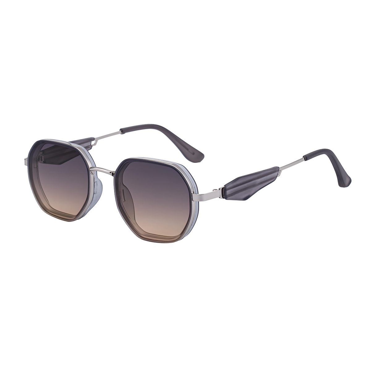 C4 Cadre Argenté Transparence Mate Gris Gris Orange