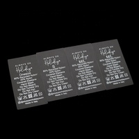 Impression personnalisée Instruction de lavage Taille Logo Maillots de bain Étiquettes d'entretien transparentes en TPU Étiquettes pour vêtements Étiquettes