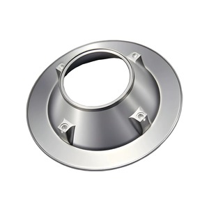 Zinc Alloy Circular Lamp Housing Electroplated Silver Easy Installation Lighting Accessories - Product Image 1