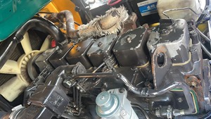 Used Komatsu FD50 5 Ton Diesel <b>Forklift</b> 2022/2023 4WD Solid Tires Rough Terrain Electric/Hydraulic Side Shifters - Product Image 6