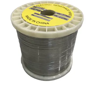 Venta de fábrica, cable plano de calentamiento de resistencia de tamaño personalizado suave brillante OCr21Al4 para cables de cinta de calentador de banda, precio por kg en bobina