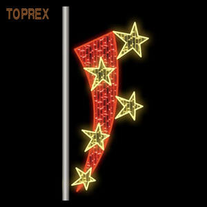 Venta caliente Festival al aire libre Motif Street Moon Ramadan Decoración Impermeable <span class=keywords><strong>Farola</strong></span> Columna 2D Luces <span class=keywords><strong>de</strong></span> <span class=keywords><strong>Navidad</strong></span> - Product Image 3