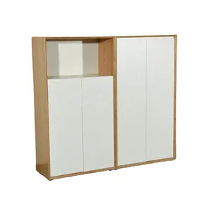 Venta al por mayor fácil de montar funcional oficina muebles de madera gabinete de madera archivador de almacenamiento