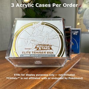 Étui de protection rigide transparent en acrylique pour boîte d'entraînement d'élite Pokémon (ETB) – Présentoir anti-poussière - Product Image 3