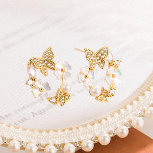 Pendientes de perlas barrocas aretes de plata 925 Pendientes Mujer Aretes pendientes zarcillos de cristales ostentosos zarcillos Mujer - Product Image 3