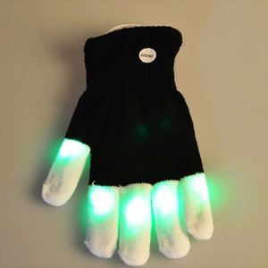 <b>LED</b> Glow Hand <b>Gloves</b> Rave Light Flashing 7 Mode Light up Finger Tip Battery Powered Outdoor Halloween Party Decor Gift - Product Image 5