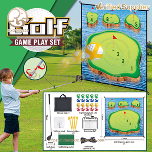Ensemble de jeu de golf collant intérieur/extérieur pour adultes et enfants tapis de jeu d'écaillage pour jardin de jardin jouet de golf - Product Image 4
