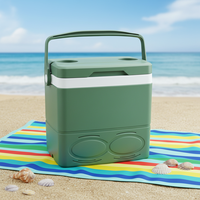 Glacière de camping 8L 19L 29L pour voiture, boîte de rangement isotherme pour aliments, glacière de pique-nique extérieure avec porte-bouteille