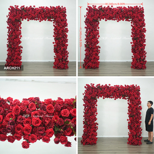 Arco de Flores de Seda Artificial - Tamaño y Color Personalizables, Rosas de Alta Simulación para Decoración de Bodas, Navidad, Fiestas y Eventos - Product Image 3