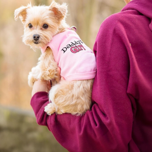 T-shirt per cani in cotone 100% ricamato "elegante Sassy Bit bossy" lavabile in lavatrice grazioso gilet per cani di grossa taglia vestiti rosa per cani - Product Image 6