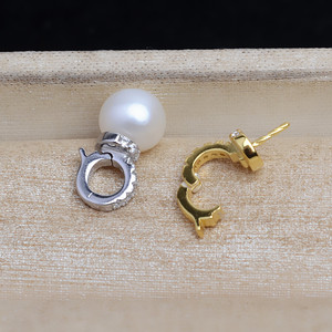 Pendentif en argent S925 avec boucle universelle, tête de 6 mm, chaîne vide pour perles de 8 à 12 mm, accessoires de bijoux en argent 5372 - Product Image 2