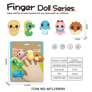 Mới nhất cosplay tay con rối Đồ chơi cao su động vật ngón tay con rối đồ chơi Silicone PVC giáo dục ngón tay đồ chơi cho trẻ em - Product Image 5