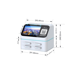 Estación de Alquiler de Baterías Portátiles con Código QR y Pantalla Publicitaria para Cargar Teléfonos, Laptops y Relojes Inteligentes - 4 Ranuras - Product Image 5