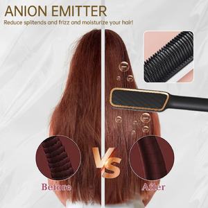 Plancha de Pelo Portátil 2 en 1 para Mujer, Plancha de Pelo Infrarroja Desmontable y Rizador de Pelo - Product Image 3
