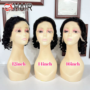 Pelucas <span class=keywords><strong>de</strong></span> <span class=keywords><strong>cabello</strong></span> humano rizado profundo brasileño prearrancado transparente 13x4 peluca Frontal <span class=keywords><strong>de</strong></span> encaje <span class=keywords><strong>cabello</strong></span> Remy Peluca <span class=keywords><strong>de</strong></span> Bob corto <span class=keywords><strong>de</strong></span> onda profunda - Product Image 2