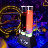 Nouveau Distributeur de Boissons en Acrylique pour Fêtes, Restaurants et Clubs, Tour à Bière de Table avec Tube à Glace, Personnalisation LED, Diwali, Nouvel An
