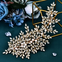 YouLaPan HP434 Serre-tête élégant pour femme, bijou de cheveux nuptial en perles, accessoire de coiffure de mariée haut de gamme pour fête