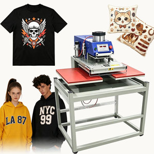 <span class=keywords><strong>Machine</strong></span> de <span class=keywords><strong>flocage</strong></span> pour t-shirts DSMC 40x60cm, presse à chaud à double plateau pour sublimation, pour vêtements personnalisés - Product Image 4