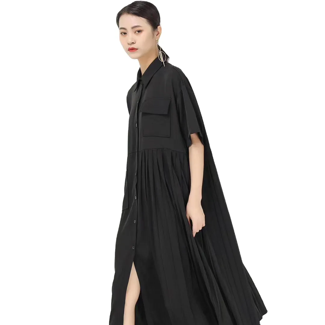 Modern Design OEM service beautiful dress working women 2022 classy black dress
