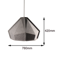 Lampe suspendue rectangulaire en feutre de style européen moderne, lumières LED blanc chaud, hauteur réglable, protection des yeux, garantie 5 ans, maison, bureau