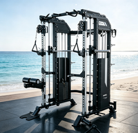 Rack de Squat Multifonction en Acier pour Triceps, Équipement de Gymnastique d'Intérieur, Logo Personnalisé pour Musculation des Triceps, du Dos et des Jambes, Machine Smith