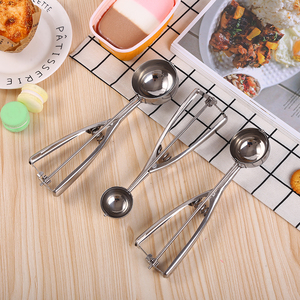 ช้อนตักผลไม้ ช้อนตักคุกกี้ ช้อนตักไอศกรีม สแตนเลส 3 ขนาด ลดราคา - Product Image 3