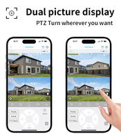 Caméra de sécurité extérieure VESAFE étanche PTZ vision nocturne 6MP zoom 60X alimentée par énergie solaire et batterie IA avec application Ubox
