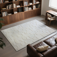 Vente chaude En Relief Blanc Petit Lapin Fourrure Tapis Ultra Doux Lavable En Machine Shag Tapis Pépinière Jeter pour Lit Salon Enfants Chambre Tapis