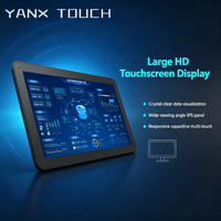 PC Panel Sentuh Industri Tahan Air IP65 15,6" Dengan Beberapa Port RS232 HDMI VGA untuk Lingkungan Keras Otomasi Pabrik HMI