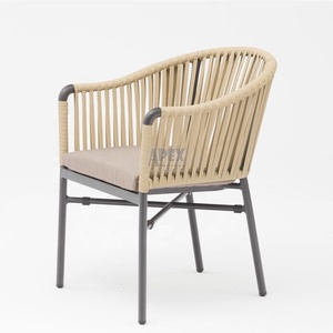 Mobilier d'extérieur pour café et restaurant, chaises de <span class=keywords><strong>terrasse</strong></span>, ensemble de jardin en corde tissée, chaise en <span class=keywords><strong>osier</strong></span> pour restaurant, <span class=keywords><strong>fauteuil</strong></span> empilable - Product Image 6