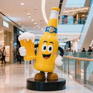 Đồ trang trí điêu khắc Kem Tùy chỉnh có thể được làm bằng vật liệu nhựa sợi thủy tinh cho cả mô hình món tráng miệng trong nhà và ngoài trời - Product Image 4